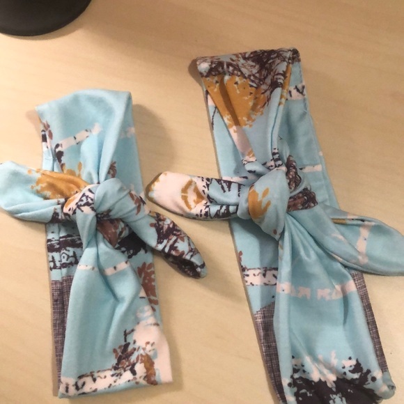 NWOT Mom and Daughter Tie Headband Set - Picture 1 of 3